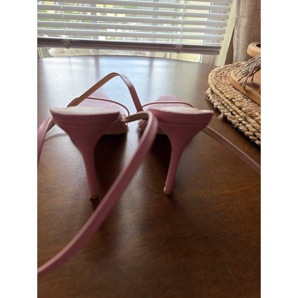 Fashion nova pink Squirtle ankle strap heels 10 EUC 307 - Picture 4 of 7